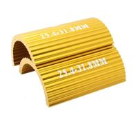 FRCOLOR 2 Pièces Réducteur de Potence de Guidon en Alliage D'aluminium Or pour Vélo, Convertisseur de Diamètre 25,4mm vers 31,8mm, Accessoire Pratique pour Cintre VTT
