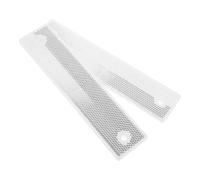 FRCOLOR 2 Pièces Réflecteurs Rectangulaires de Sécurité pour Garde-corps Signalisation Routière Réfléchissante Haute Visibilité Nocturne Marqueurs de Route Durables pour Sécurité