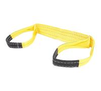 FRCOLOR 2 Pièces Sangle de Levage Toile D'araignée en Polyester 3t Rapport 5:1, Jaune, à Œil Plat aux Deux Extrémités, pour Déplacement de Meubles et Levage