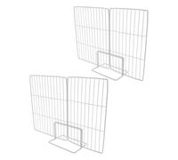 FRCOLOR 2 Pièces Séparateur Grille pour Organisation Congélateur de Intérieure de Rangement Robuste Ajustable pour Compartiment et Réfrigérateur pour Cuisine et Supermarché