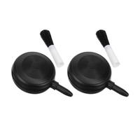 FRCOLOR 2 pièces Souffleur Air Compact avec Brosse pour Nettoyage Objectif Appareil Photo Soufflet Portable pour Photographe et Usage Quotidien