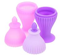 FRCOLOR 2 Pièces Sucettes Glacées Pour Le Visage Au Rouleau Système Soins Du Visage Glace Réducteur Menton Se Soucier Hydre Dirigé Bouton Refroidissement Appareil Vide Gel De Silice Violet