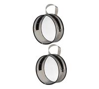 FRCOLOR 2 pièces Trousse Toilette Transparente Ronde avec Fermeture Éclair Sac Maquillage Voyage Léger et Multifonction Rangement Cosmétique Portable et Pratique