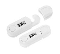 FRCOLOR 2 Pièces Verrous de Sécurité Garçon Fille pour Placards Cadenas à Code Blanc pour Placards Verrou de Porte pour Tout-petits pour Garçon Fille pour Portes de Réfrigérateur pour Réfr