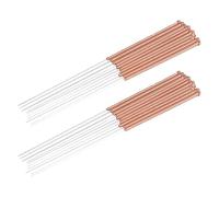 FRCOLOR 20 Aiguilles de Nettoyage pour Imprimante 3D 040 MM en Acier Inoxydable Doré Kit 2 X 10 Pièces pour Entretien Précis des Buses et Zones Difficiles D’Accès