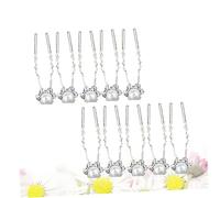 FRCOLOR 20 Pièces Accessoires Pour Cheveux Mariage Épingle à Cheveux Perle Voile De Mariée Mariées Perle Bobby Barrettes à Cheveux Pour Femmes Décoration De Fleurs Bouquet Bijoux Blanche