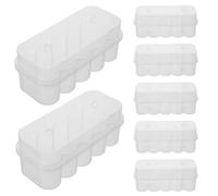 FRCOLOR 20 Pièces Boîte de Rangement pour Flacons avec Couvercle Transparent Boîte de Conservation Hermétique pour Vials Plastique Organisateur pour Laboratoire et Congélateur