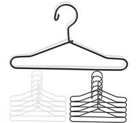 FRCOLOR 20 pièces Cintres Miniatures Métalliques pour Vêtements de Poupées de Noir Blanc Accessoires pour Maison de Poupées pour Créer Une Garde Robe Organisée