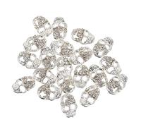 FRCOLOR 20 Pièces Crâne Nail Art Décoration Nail Sticker Strass Crâne Ongles Autocollants Décoratif Ongle Autocollants Alliage D' Ongles Charmes Manucure Paillettes 3D