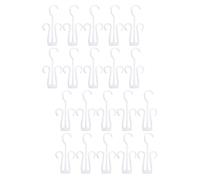 FRCOLOR 20 Pièces Crochets de Séchage Multifonctionnels pour Chaussures en Plastique Blanc, Sécurisés et Stables, pour Centre Commercial et Voyage