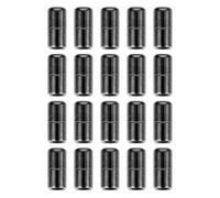 FRCOLOR 20 Pièces de Boucles Métalliques pour Lacets de Chaussures, Clips Noirs en Métal pour Transformer Lacets en Chaussures sans Nouer, Style Élégant et Pratique