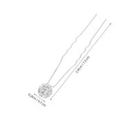 FRCOLOR 20 Pièces Épingles Métalliques U Forme Pour Cheveux avec Boule Accessoires pour Chignons de Mariée Fourchettes Capillaires Raffinées pour Élégantes