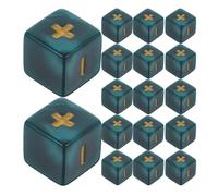 FRCOLOR 20 pièces Jeu de Dés avec Symboles Plus et Moins pour Enseignement des Mathématiques Éducatif Compact