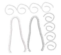 FRCOLOR 20 pièces Lot de Cils Faux pour Poupées Noir et Marron Accessoires DIY pour Fabrication et Décoration de Poupées avec Cils Sécurité