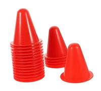 FRCOLOR 20 pièces Lot de Cônes Entraînement Plastique Petits Marqueurs pour Roller Football Cyclisme et Résistants Réutilisables et Compacts pour Exercices