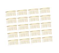 FRCOLOR 20 Pièces Peigne à Voile de Mariée Doré Peignes à Dents Éléguants pour Cheveux Accessoires pour Filles et Femmes pour Chignons et Diy Décorations de Cheveux