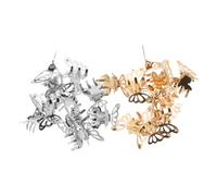 FRCOLOR 20 Pièces Petite poignée pour rose Fille pinces à cheveux petites griffes or accessoires de cheveux de bébé accessoires de cheveux de fée barrette le fer