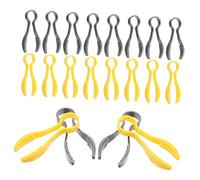 FRCOLOR 20 pièces Pinces Plastique pour Garçon Fille Outil Éducatif pour Collecte Insectes Entraînement des Motricités Fines Adapté Aux Tout Petits et Activités Exploration Maternelle
