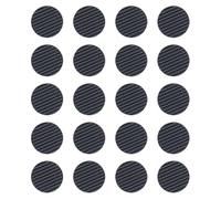 FRCOLOR 20 Pièces Poignées Autocollantes en Caoutchouc Noir pour Médiators de Guitare Antidérapantes et Anti-chute, Accessoires Pratiques pour Guitare Électrique