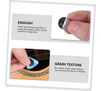 FRCOLOR 20 pièces Poignées Caoutchouc Auto Adhésives pour Médiators de Guitare Lot de Noires Antidérapantes et Durables Accessoires Pratiques pour Meilleur de Jeu