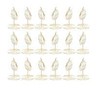 FRCOLOR 20 Pièces Porte-Cartes en Métal Forme Citrouille Or, Compact et Portable, Support Polyvalent pour Noms de Table, Décoration Festive Automne pour Thanksgiving et Mariages