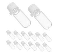 FRCOLOR 20 Pièces Rechargeable Travel Bottles Transparent Mini Lotion Containers With Leakproof Plastic Lid For Skincare And Essential Oils