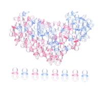 FRCOLOR 200 Pièces Accessoires Kawaii Charm Beads confettis de sucette confettis de de bébé Charmes collier sucette fabrication de bijoux perles Acrylique