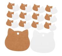 FRCOLOR 200 pièces Étiquettes Kraft Chates Blanches et Naturelles Étiquettes Suspendues DIY avec Pré-percé Papier Kraft Résistant