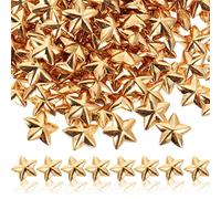 FRCOLOR 200 Pièces Etoile à Cinq Branches Double Face Charme D'ongle Étoile Gel Clous Mini Breloques Pendant Breloques En Pour Les Ongles Esthétique Para Alliage De Zinc Golden