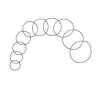 FRCOLOR 200 pièces Kit de Joints Toriques Caoutchouc pour Montre Bagues Détanchéité Arrière Accessoires Horlogers Résistants à Lusure Étanchéité pour Réparation et Changement Pile