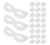 FRCOLOR 200 Pièces Masques Yeux en Papier de Graphène Léger et Innovant, Forme Aile, Confortables et Apaisants pour Peau Sensible, au Bureau Spa