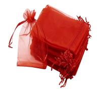 FRCOLOR 200pièces Sachets Organza Transparent Pochettes à Cordon pour Bijoux et Petits Objets Organisateurs de Voyage Rangement