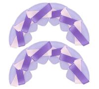 FRCOLOR 20pièces Houppette Triangulaire pour Visage Outil de Maquillage pour Estomper la Poudre Fixante Éponge à Poudre pour Corps Visage