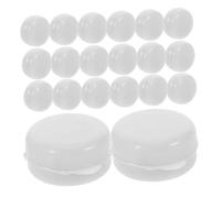 FRCOLOR 20pièces Lot de Inserts pour Hochets Plastique de Rechange pour Jouets de Garçon Fille Billes Plates pour Hochets Soi-même