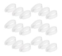 FRCOLOR 20pièces Protecteur Thermique pour Extensions Cheveux Gabarits de Colle pour Pointes Kératine Outils Espacement Multi Tissage Rapide Protection Espacement pour Extensions