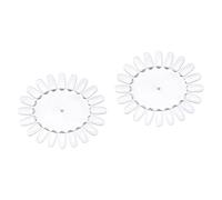 FRCOLOR 20pièces Roue De Pratique Acrylique Transparent Forme De Pour Affichage De à Et