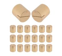 FRCOLOR 24 Cartes d'anniversaire Simples Dorées pour Décoration De Table, en Bois, avec Présentoirs pour Photos, Mariages, Anniversaires, Naissances Et Autres Événements | Supports Dorés