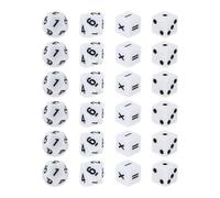 FRCOLOR 24 pièces Dés Éducatifs Créatifs pour Garçon Fille Apprentissage et Résistant Aux Chocs Accessoire Mathématique Sûr avec Bords Arrondis pour Interaction Parent-garçon Fille et