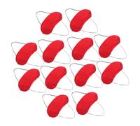 FRCOLOR 24 Pièces Masque de Sommeil Polyester Rouge avec Bande Élastique Cache-yeux Occultant pour Voyage Jeux Parties et Siestes Adapté Hommes et Femmes