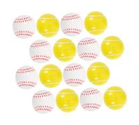 FRCOLOR 24 pièces Mini Foam Tennis and Baseball Stress Balls PU Soft Squeeze Sports Balls for Hand-Eye Coordination