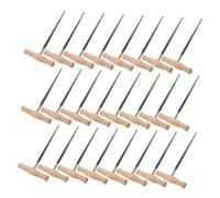 FRCOLOR 24 Pièces Outil Professionnel de Façonnage et Agrandissement des Chevilles de Violon avec Manche Bois Alésoir pour Luthiers et Réparateurs Dinstruments