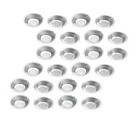 FRCOLOR 24 pièces Palette de Mélange Peinture Inoxydable avec Bec Verseur Bec pour Peinture Modèle Plateau Mélangeur pour Pigments et Fournitures Artistiques