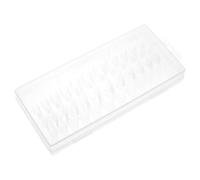 FRCOLOR 240 Pcs Faux Ongles Courts Amande Transparents sans Trace Capsules Acryliques pour Nail Art DIY Accessoires de Manucure Adaptés Usage Salon et Personnel