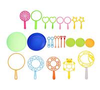 FRCOLOR 24Pièces Baguette à Bulles avec Plateau Kit de Fabrication de Bulles pour Garçon Fille Jouets de Fête Anniversaire Activités de Plein et