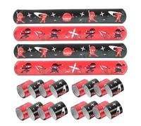 FRCOLOR 24pièces Lot De Bracelets Slap Style Ninja Bijoux Décoratifs Pour Garçon Fille Cadeaux De Fête