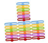 FRCOLOR 24pièces Lot De Marqueurs De Vin Silicone Breloques Pour Verres Accessoires Décoratifs Pour Fêtes Et Bars