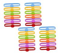 FRCOLOR 24pièces Marqueurs De Verres Pour Boissons Breloques Rondes Décoratives Silicone Pour Verres à Vin Identifiants De Tasses à Cocktail