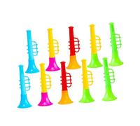 FRCOLOR 25 pièces Jouets Trompette Miniatures Colorées pour Garçon Fille Instruments de Musique Ludiques et Éducatifs Jouets à Souffler pour Débutants et Fêtes Couleur Couleur Aléatoire