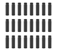 Frcolor 25pcs 5g Vide bouchon à laiton en plastique à base de boules Conteneurs Contenant de stockage à lèvres brillant (noir)