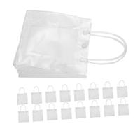 FRCOLOR 25pièces Transparente Pvc Avec Poignées Plastique Pour Showers Et Pour Petits Commerces Au Détail